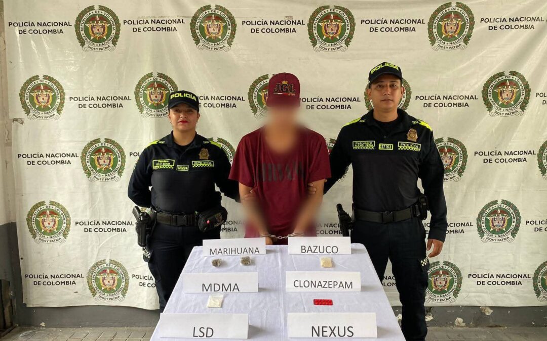Capturan en Melgar a sujeto con múltiples alucinógenos tras operativo en La Riviera