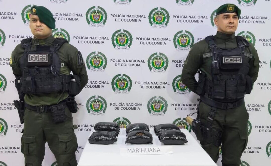 Incautan más de un kilo de marihuana tras persecución a presuntos microtraficantes en Mariquita.