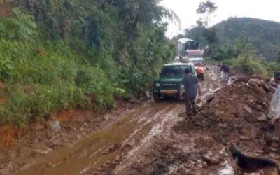 Fuertes lluvias generan afectaciones viales en el Líbano