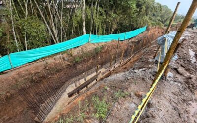 Cortolima avanza en construcción de muro de contención en Fresno para reducir riesgos