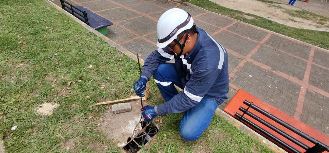 Vandalismo en parque de Belén obliga a reemplazar cableado subterráneo por redes aéreas