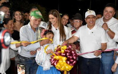 Chaparral vivió jornada recreativa con los “Juegos de Mi Pueblo” durante entrega de obra vial