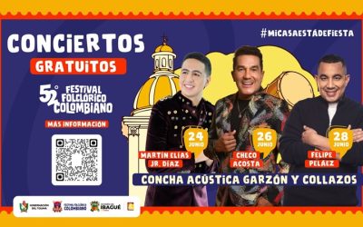 Martín Elías Jr. se presentará esta noche en la Concha Acústica Garzón y Collazos de Ibagué
