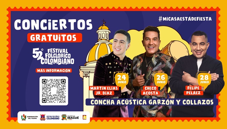Martín Elías Jr. se presentará esta noche en la Concha Acústica Garzón y Collazos de Ibagué